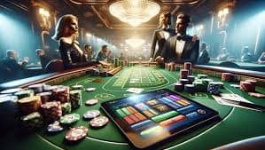 Antarmuka platform taruhanbola menampilkan berbagai permainan kasino dan slot